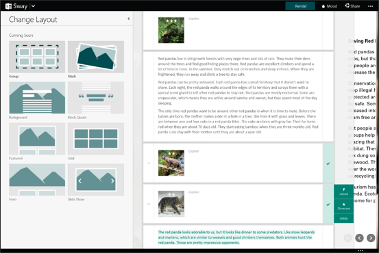 Office 365 Apps sway