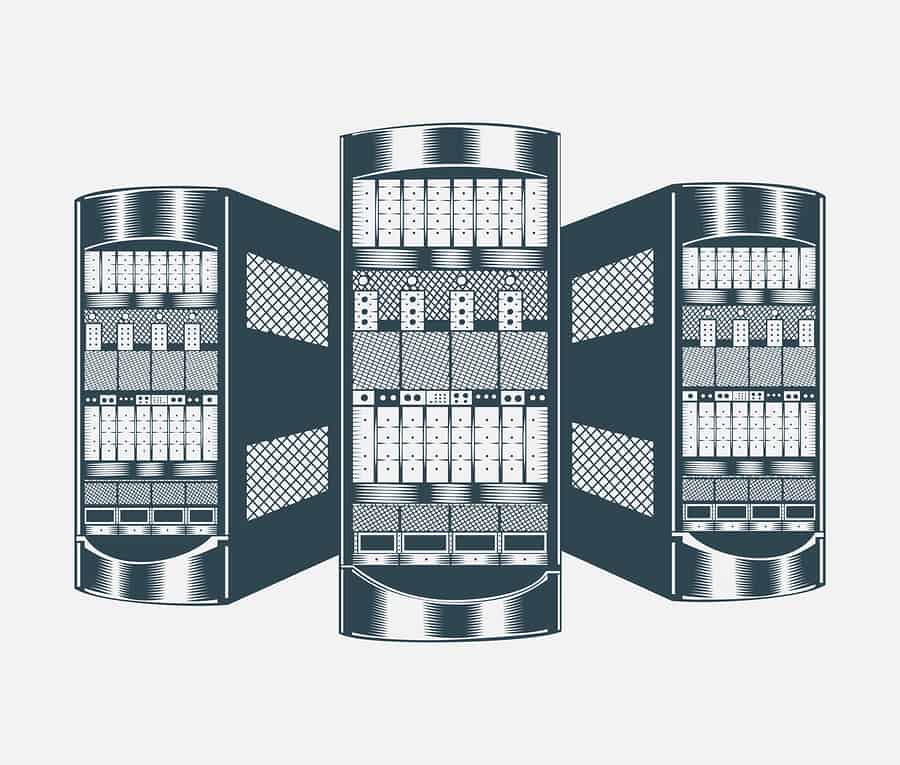 Illustration of network server.