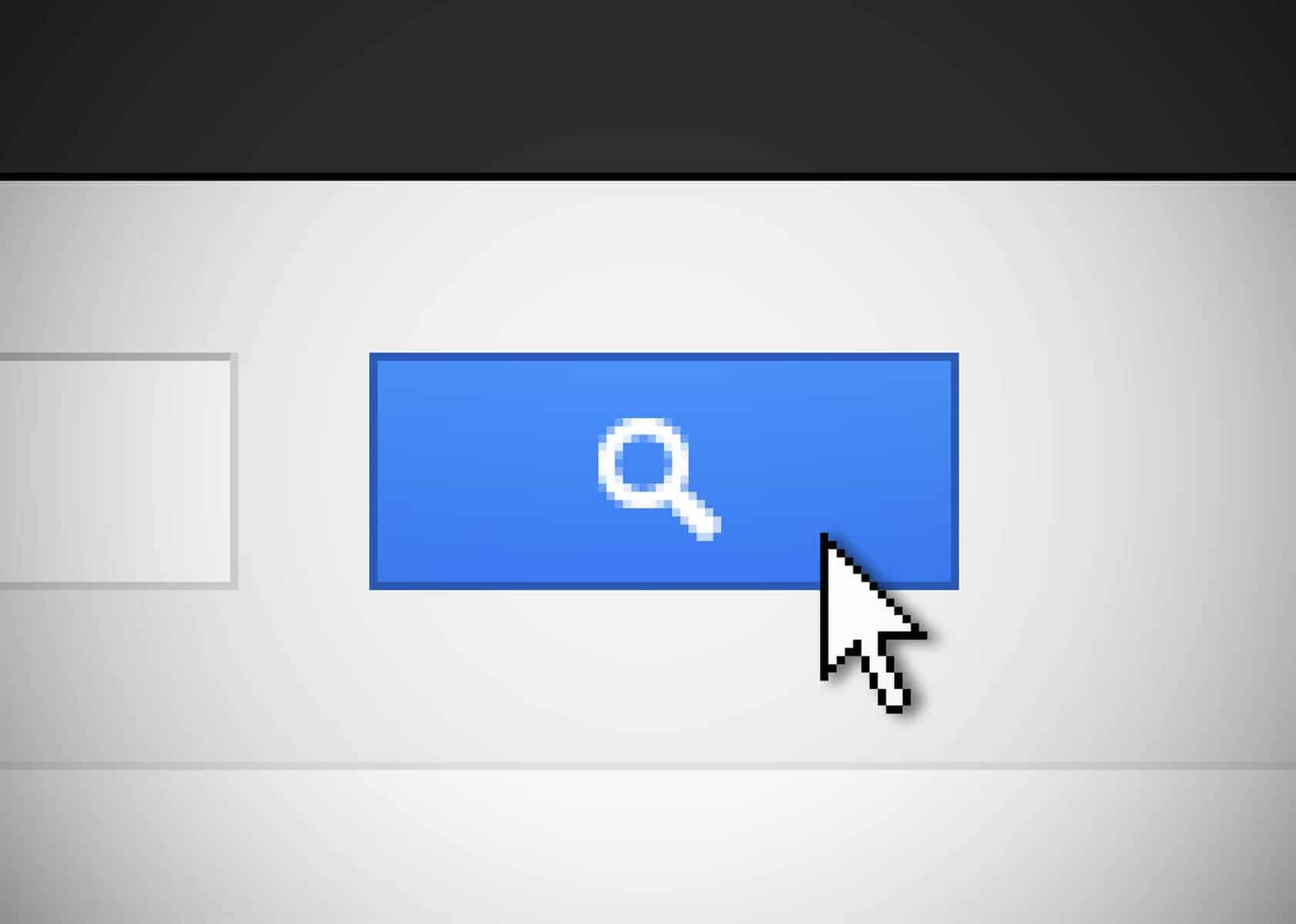 Magnifying glass button