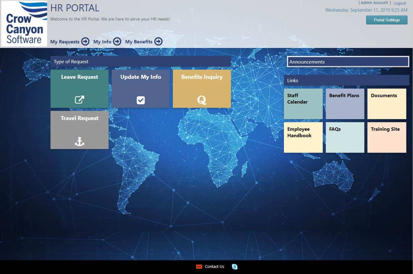 HR Portal Screen Shot HR Portal