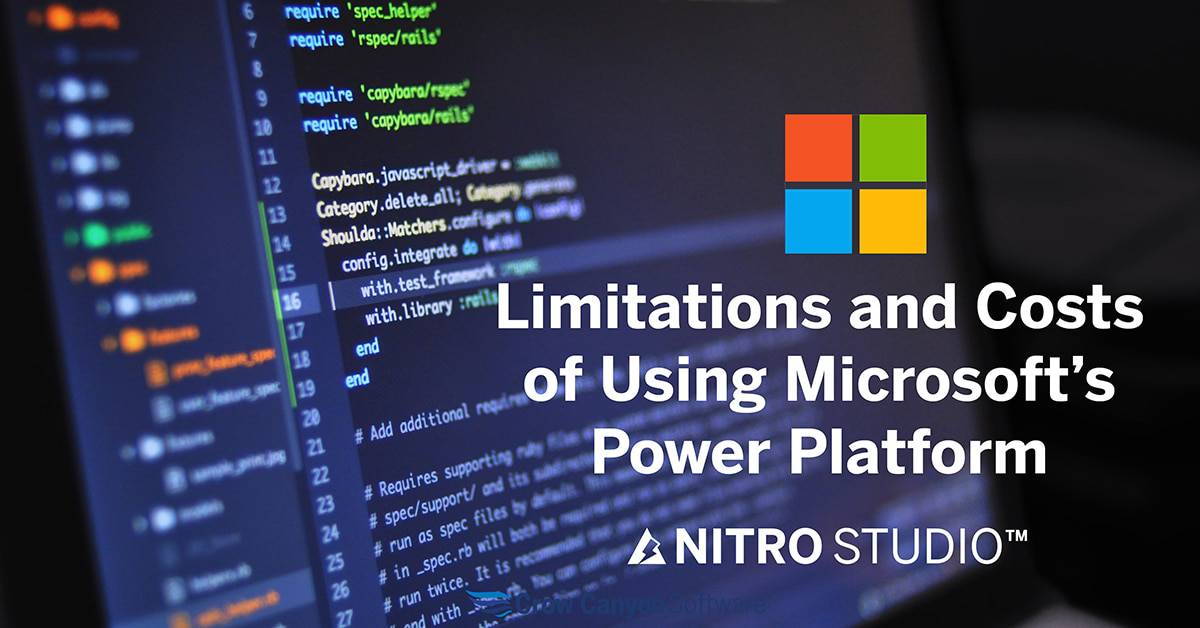 Limitations of Using Power Platform