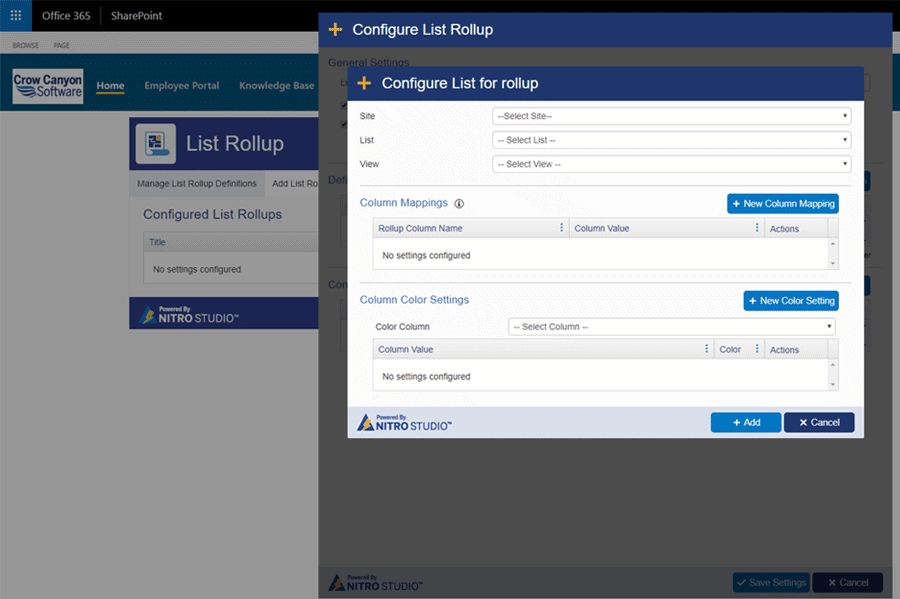 02_ListRollup_configure ListRollup configure