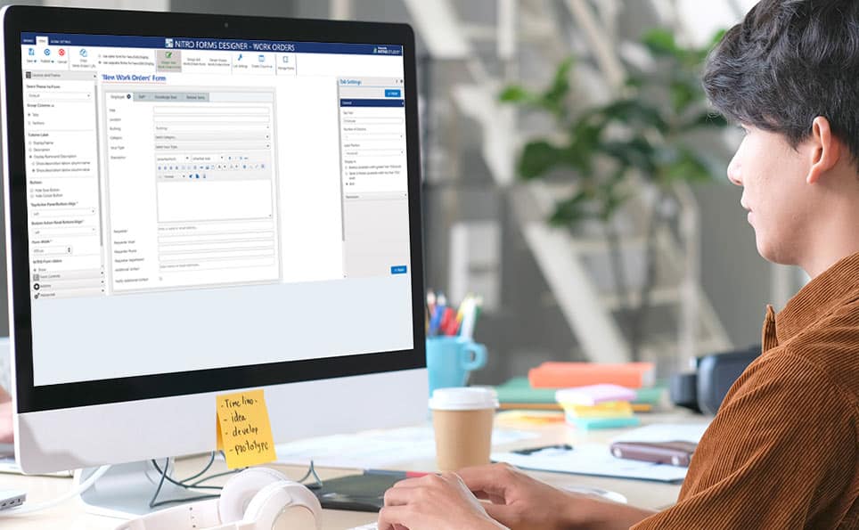 Building a NITRO form Project Management