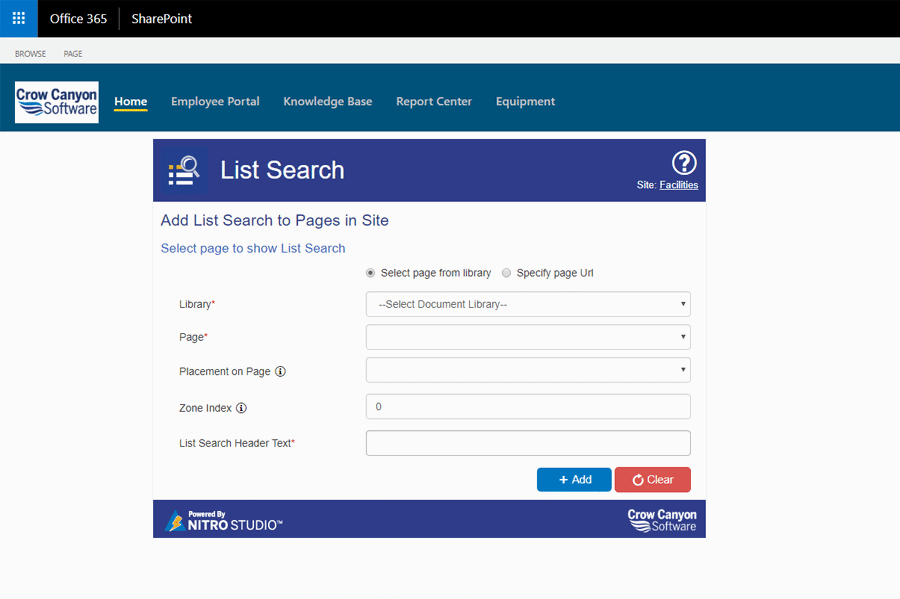 List Search List Search