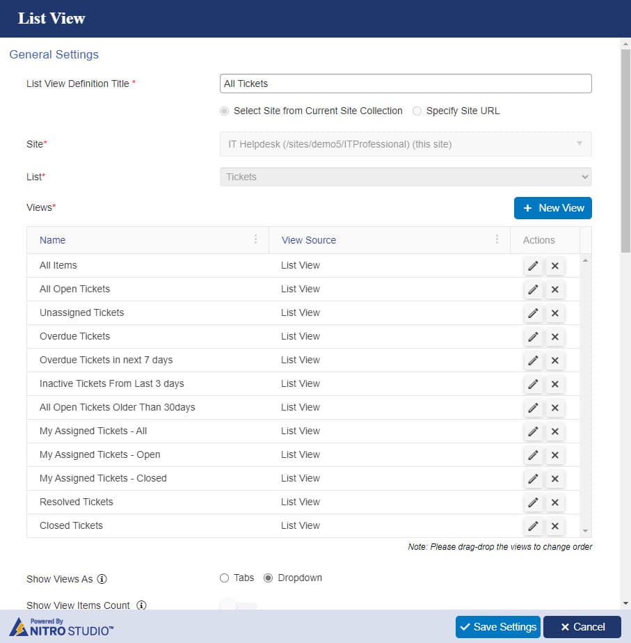 List View 3 List View