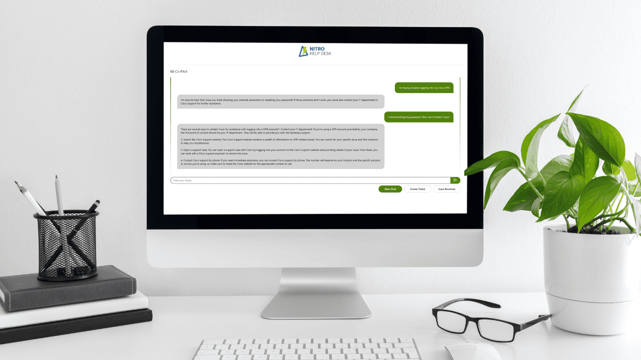 Crow Canyon Software Announces the Release of KB CoPilot for NITRO Help Desk Send Message to a Teams Channel