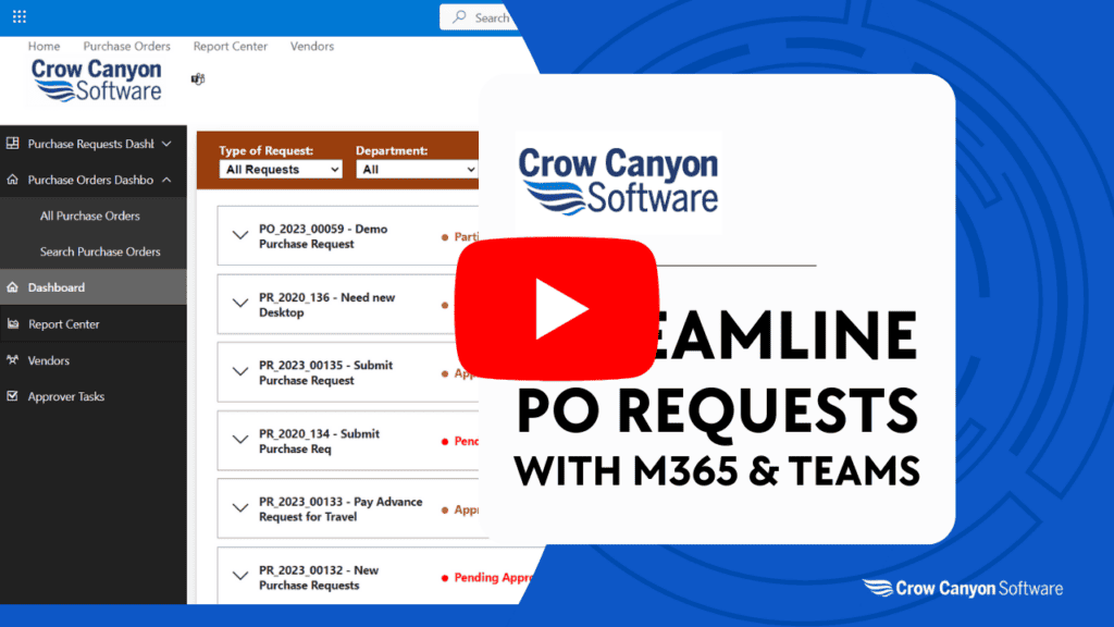 Product Showcase: Streamline PO Requests with M365 & Teams M365 and SharePoint PO System