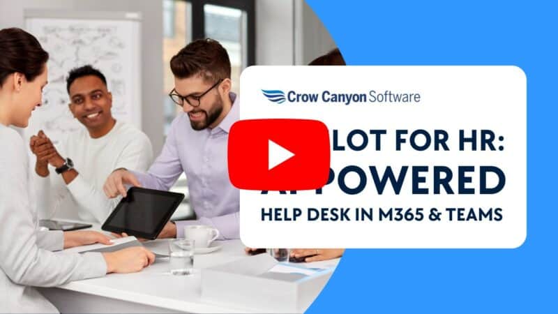AI in HR AI Ticketing System in M365 and Teams M365 and SharePoint PO System