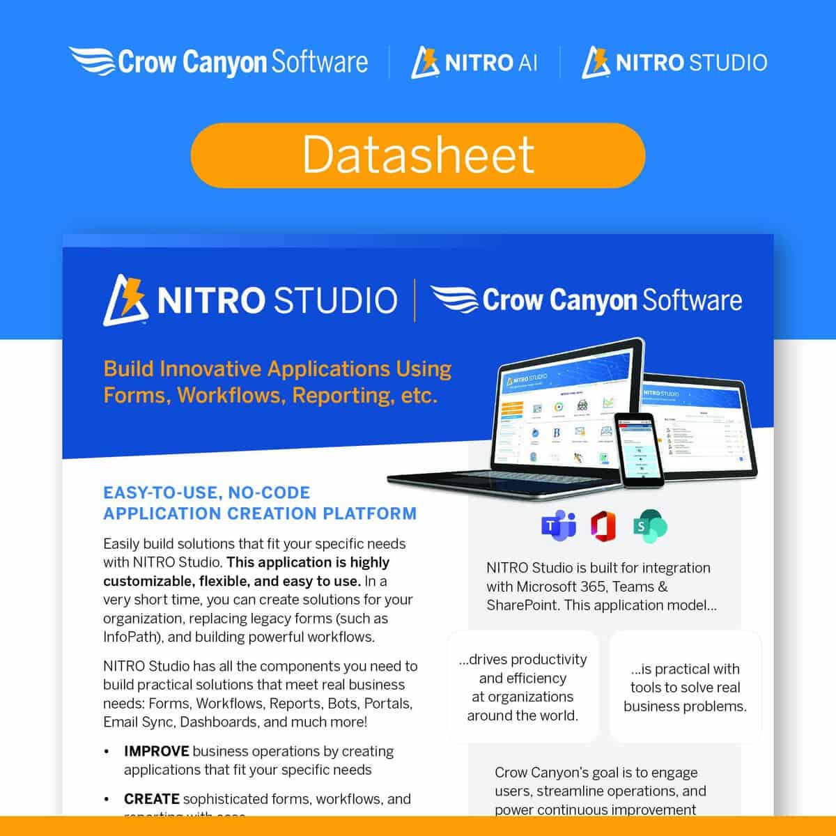 NITRO Studio Datasheet