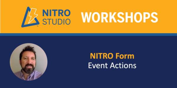 NITRO Form Event Actions