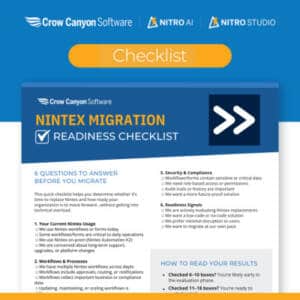 Nintex Migration Readiness Checklist